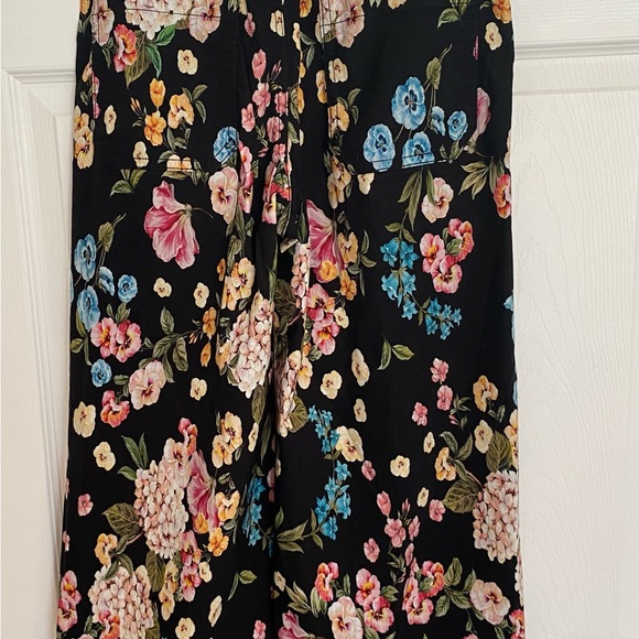 NWOT Anthropologie The Colette Crop Wide-Leg Printed Floral Pants by Maeve Sz 25 - Picture 4 of 8